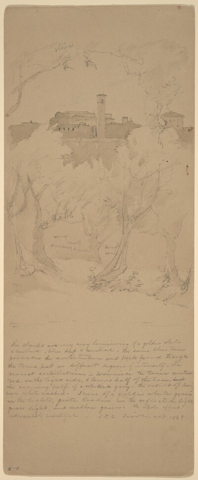 View through the Trees at Tivoli [recto]