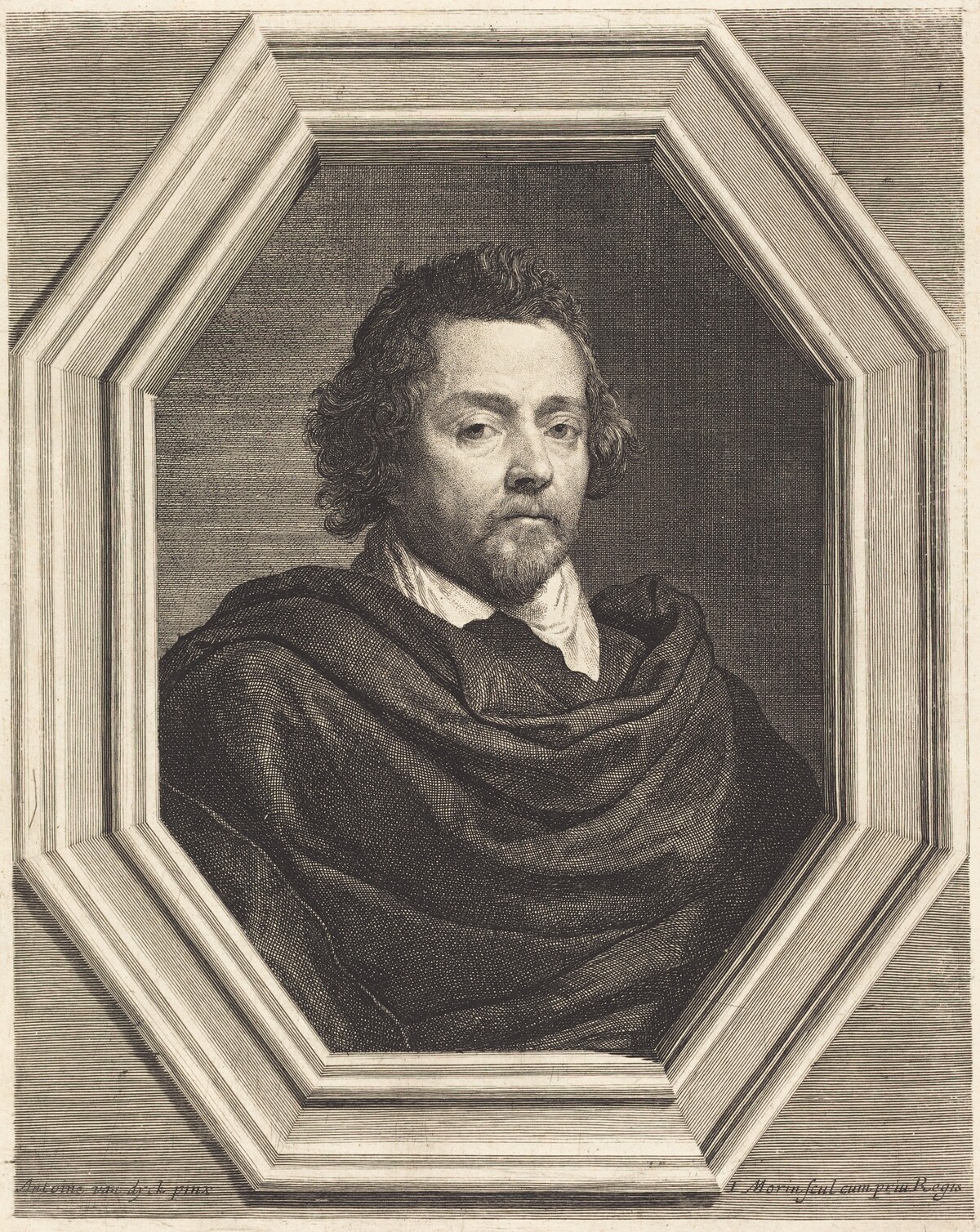Nicolas Chrystin by Jean Morin, after Sir Anthony van Dyck