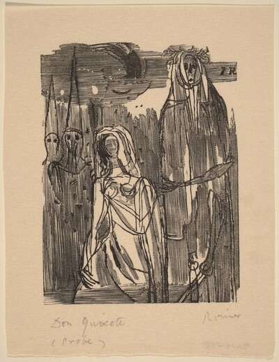 Illustration to Cervantes, "Don Quixote"