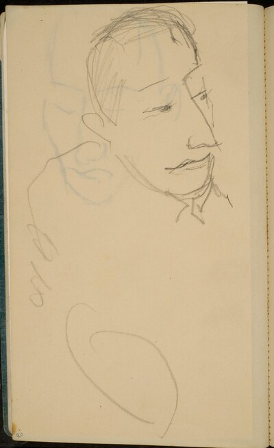 Männliche Bildnisstudie (Male Portrait Study) [p. 20]