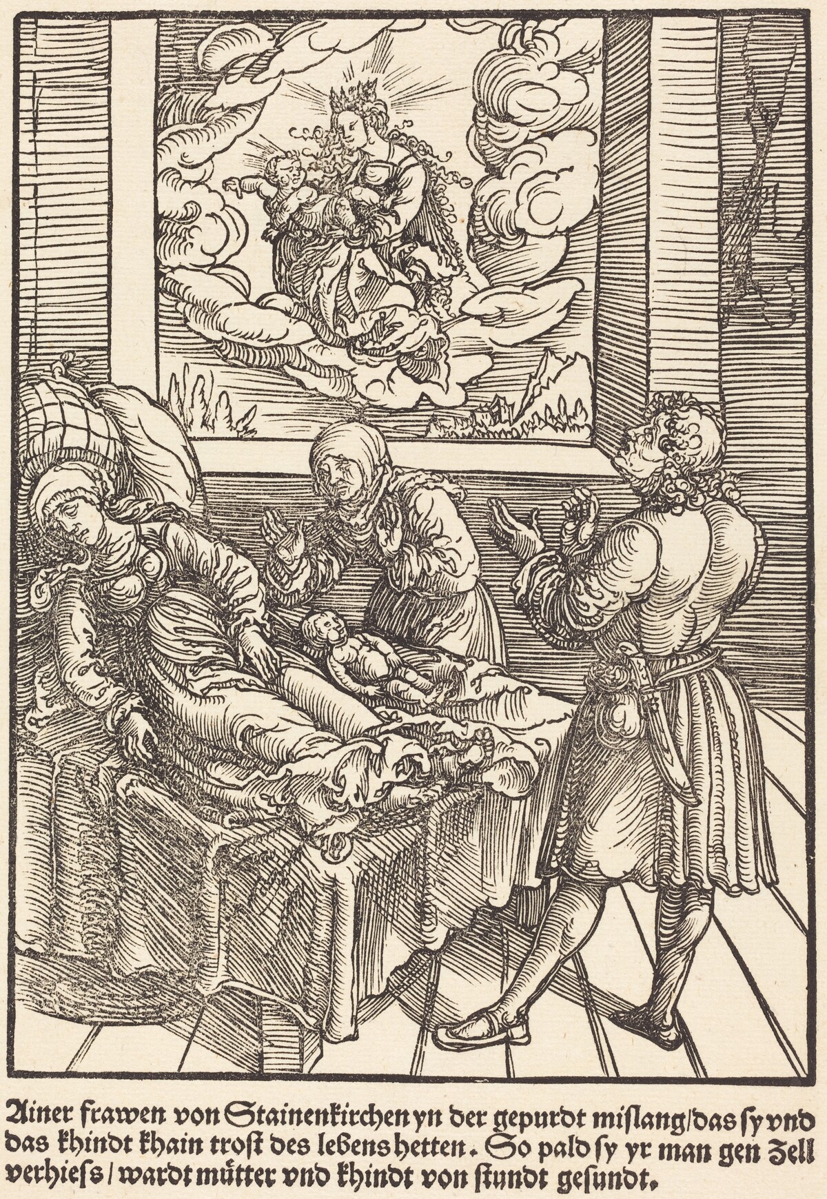 Ainer frawen von Stainerkirchen ... by Master of the Miracles of Mariazell