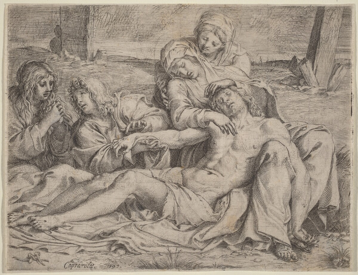 Pietà (the "Christ of Caprarola") by Annibale Carracci