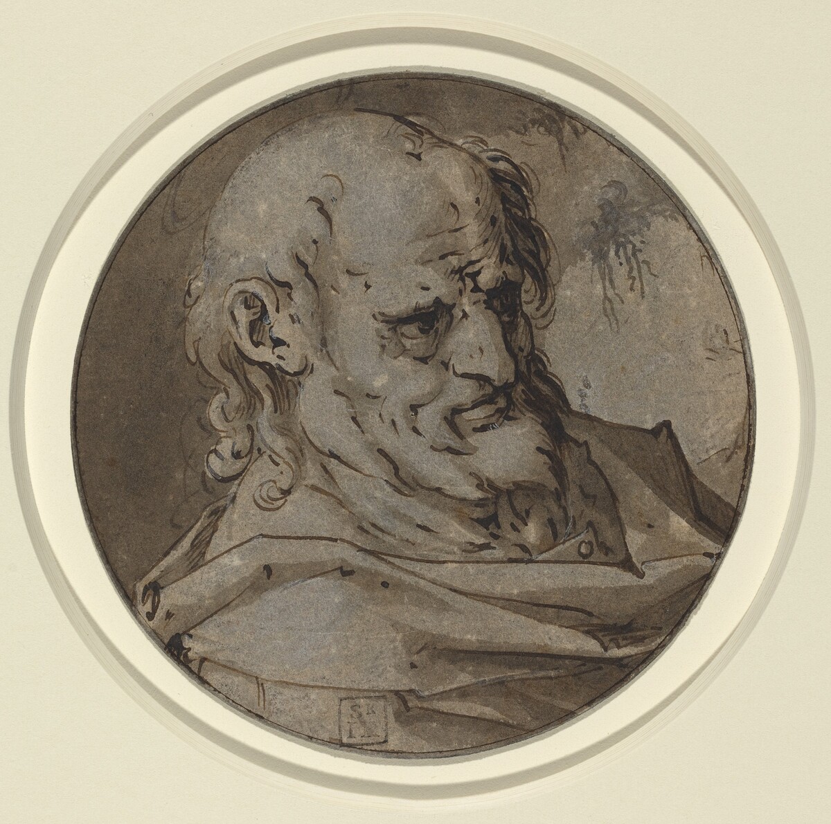 Head of an Apostle by Hendrik Goltzius