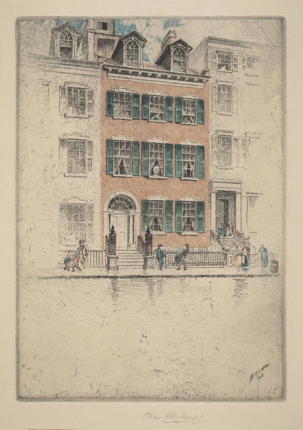 Ericsson's House, Beach Street by Charles Frederick William Mielatz