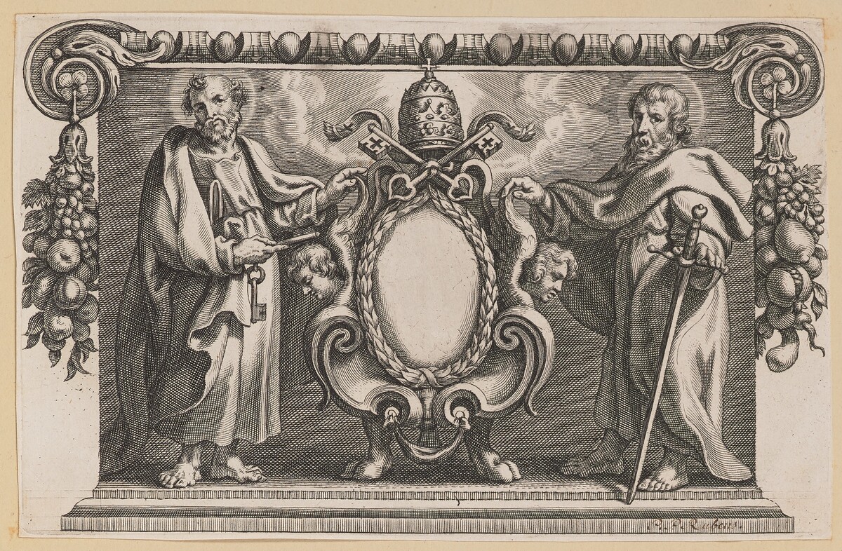 Vignette for a Book Dedicated to Pope Urban VII by Netherlandish 17th Century after Sir Peter Paul Rubens