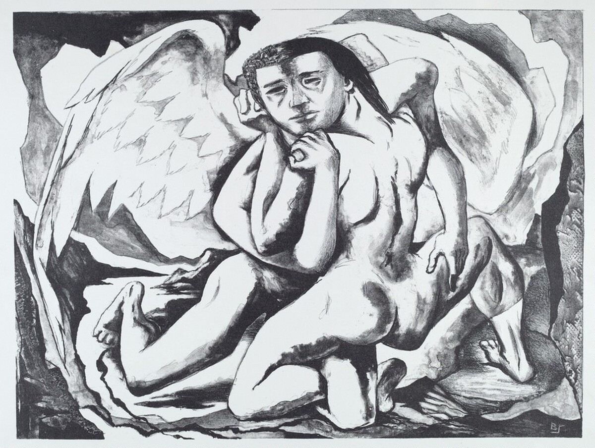 Jacob and the Angel by Benton Murdoch Spruance