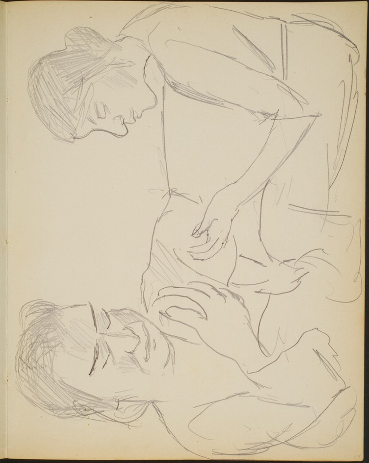 zwei Frauen (Two Views of a Woman) [p. 15] by Max Beckmann