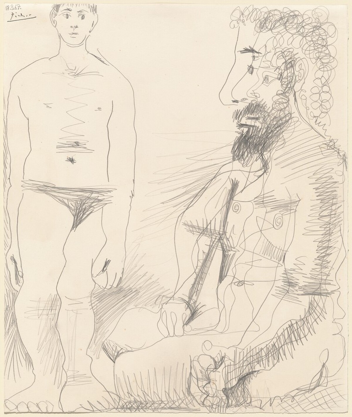 Two Men (Deux Hommes) by Pablo Picasso