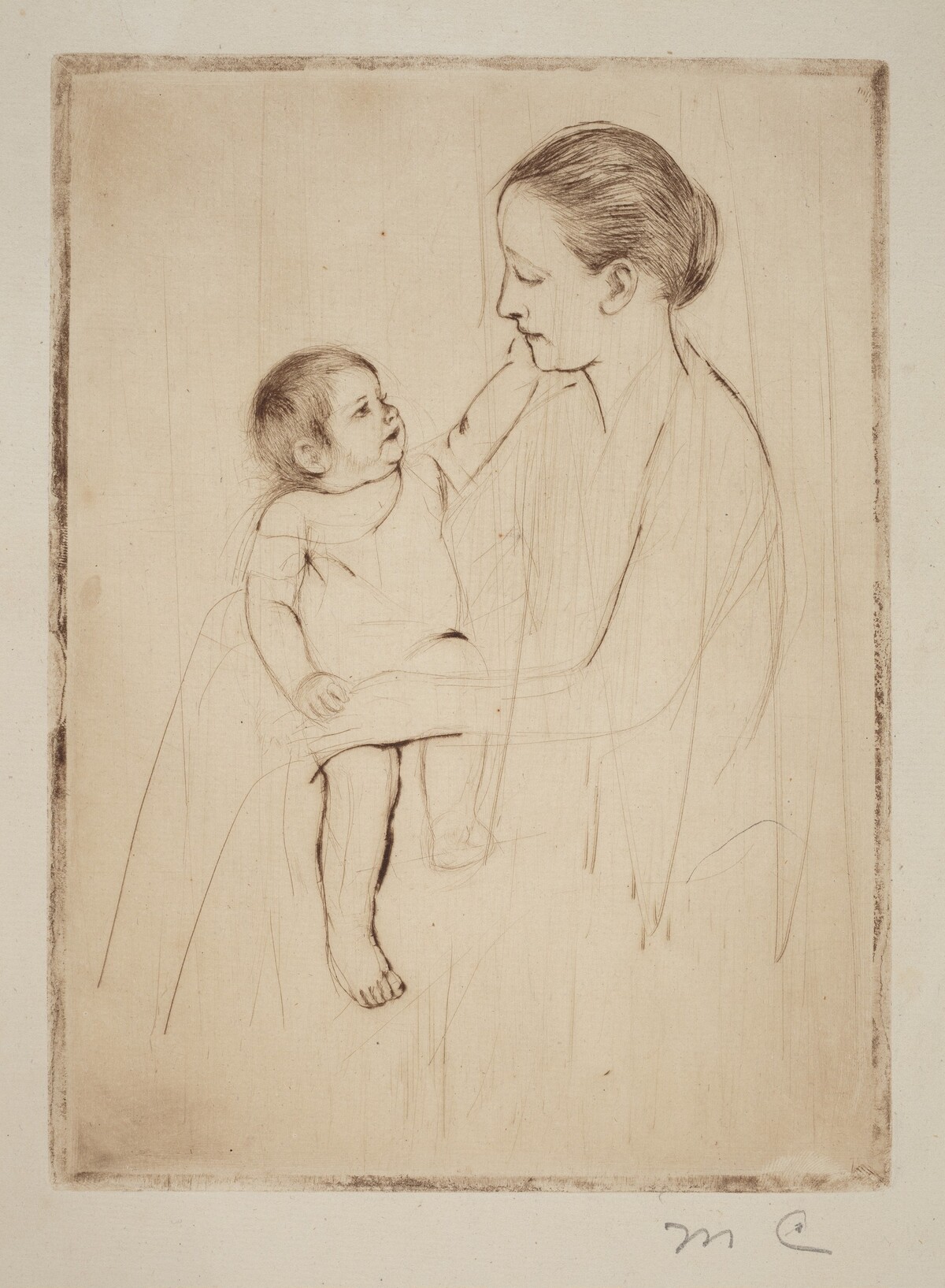 The Caress by Mary Cassatt