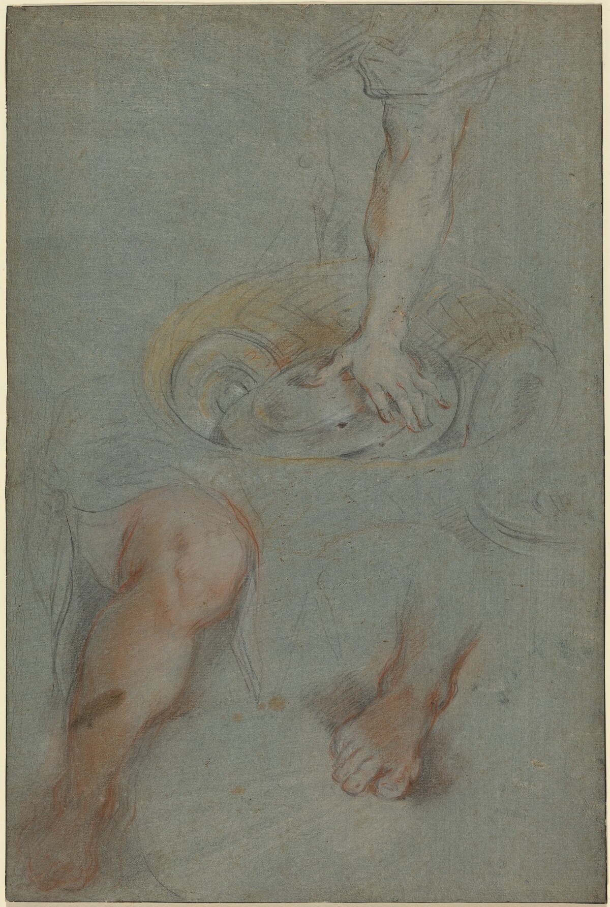 Studies for a Servant in "The Last Supper" by Federico Barocci