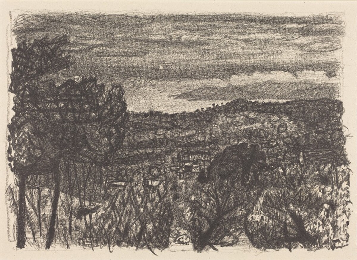 Nightfall (La nuit tombe) by Pierre Bonnard