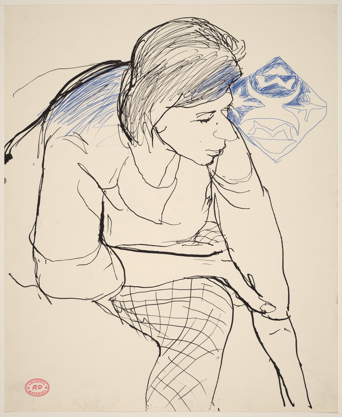 Untitled [woman leaning forward] by Richard Diebenkorn