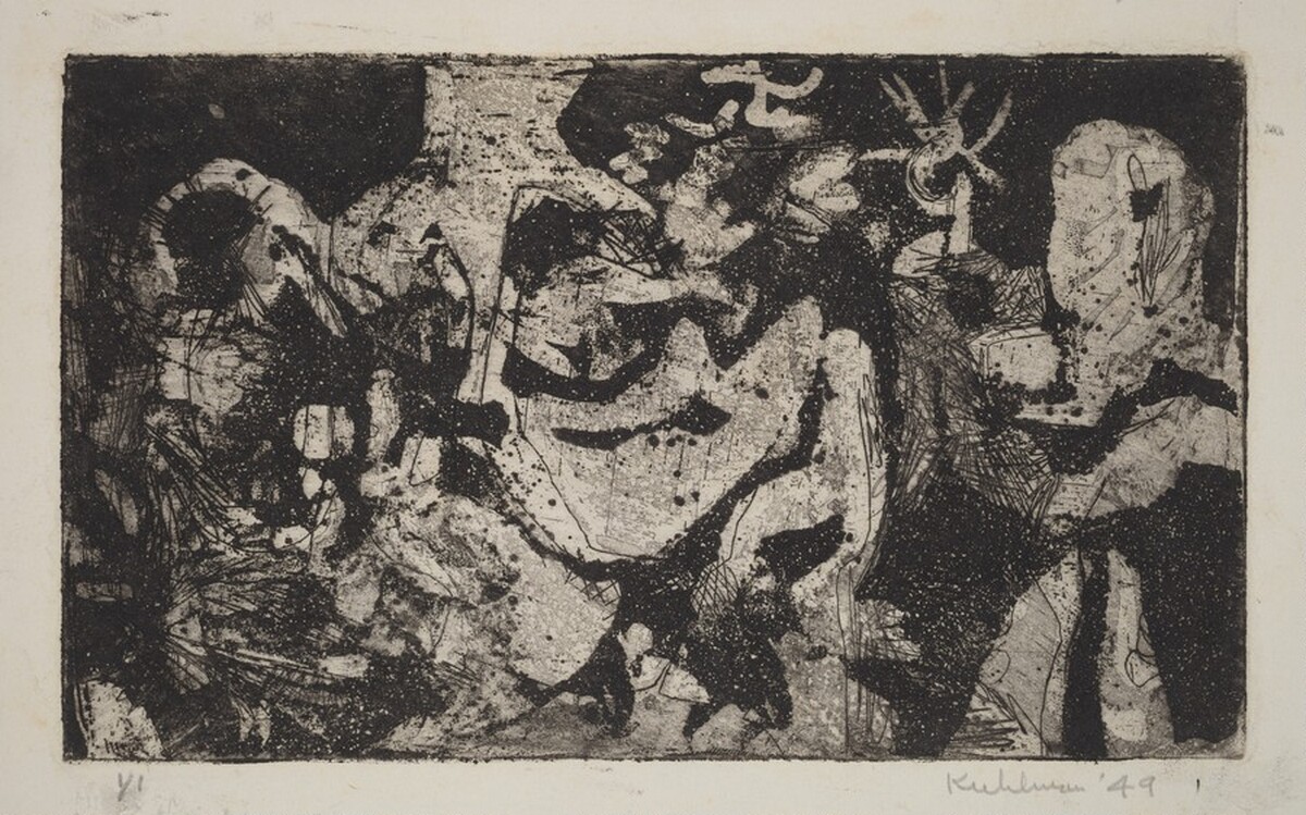 Untitled (Abstract Composition) by Walt Kuhlman