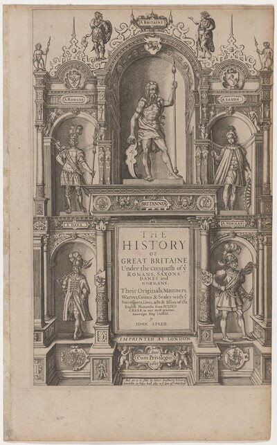 Title Page to "The History of Great Britaine" by John Speed