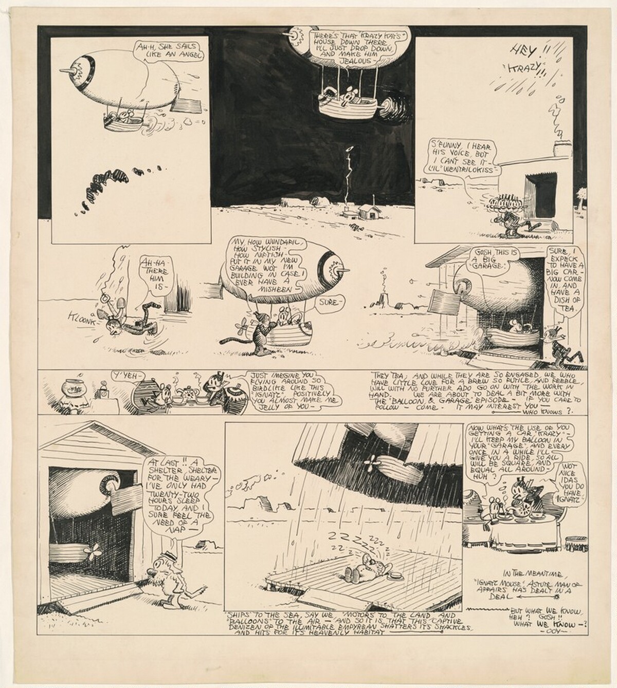 Ah-h, She Sails Like an Angel by George Herriman