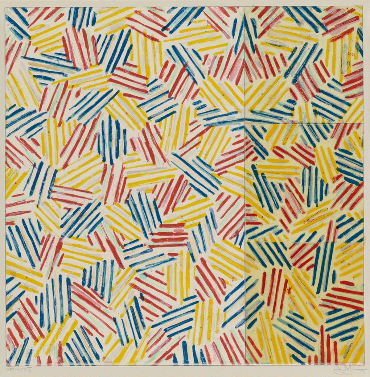 #6 (after 'Untitled 1975') by Jasper Johns