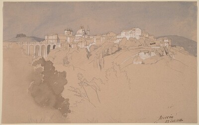 Ariccia Seen from across a Valley