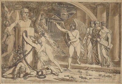 Virtues Crowning the Bust of Canova