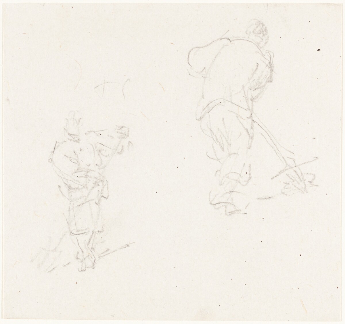 Two Chinese Laborers by George Chinnery