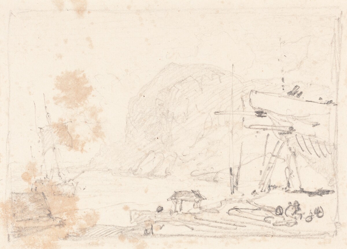 A Dry Dock by John Sell Cotman