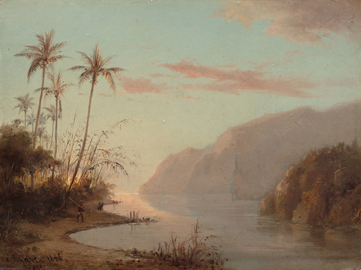 A Creek in St. Thomas (Virgin Islands) by Camille Pissarro