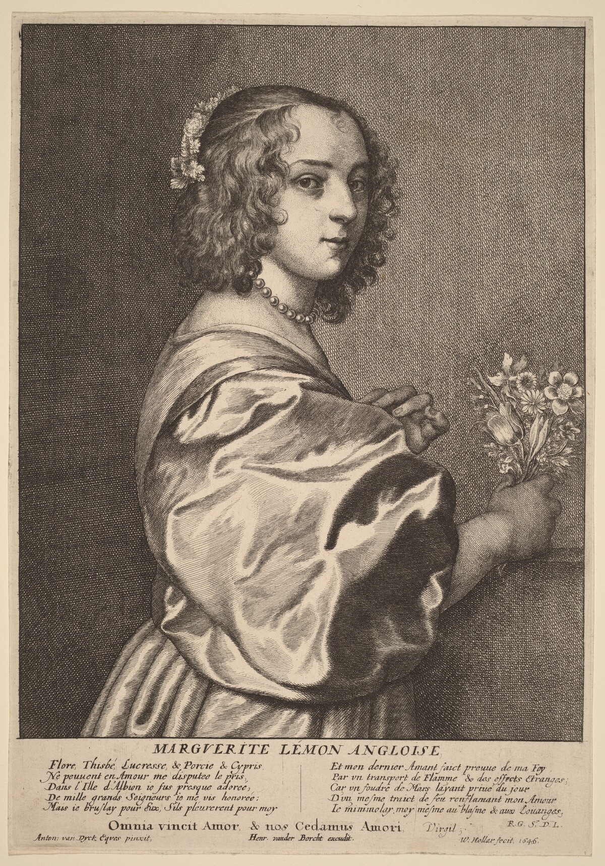 Margaret Lemon by Wenceslaus Hollar after Sir Anthony van Dyck