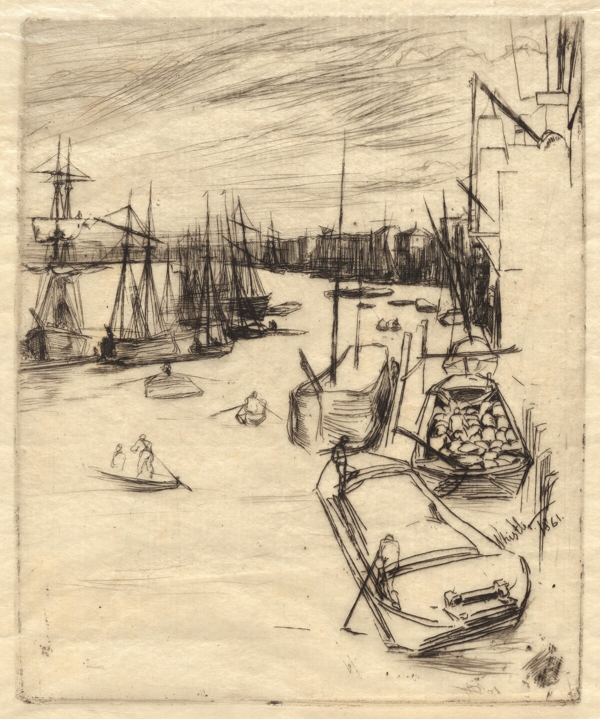The Little Rotherhithe by James McNeill Whistler