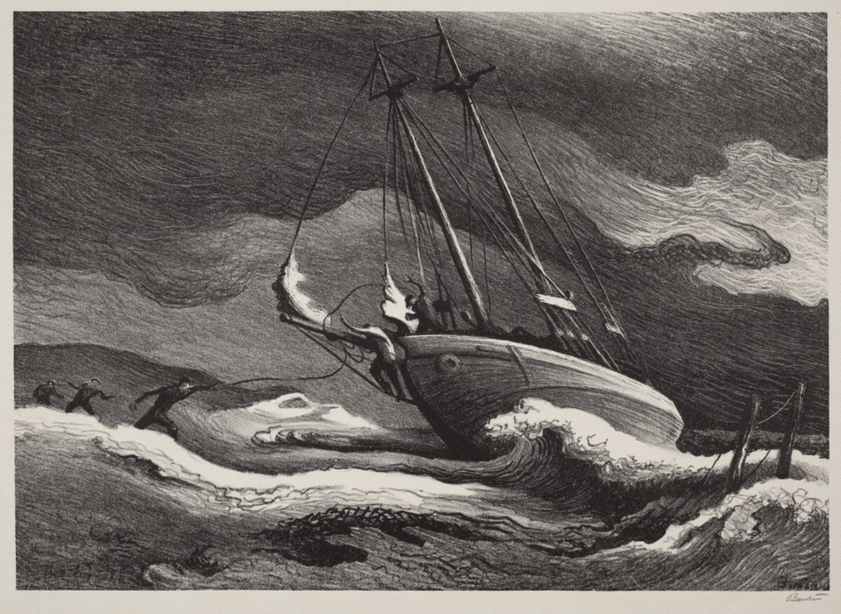 After the Blow by Thomas Hart Benton