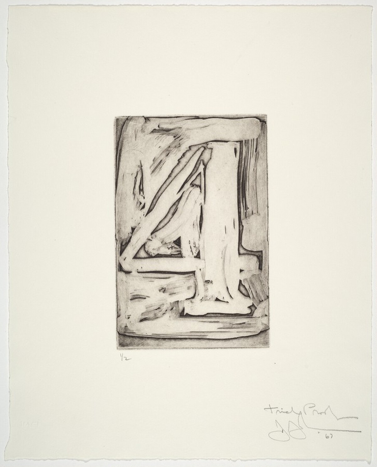Figure 4 [trial proof] by Jasper Johns