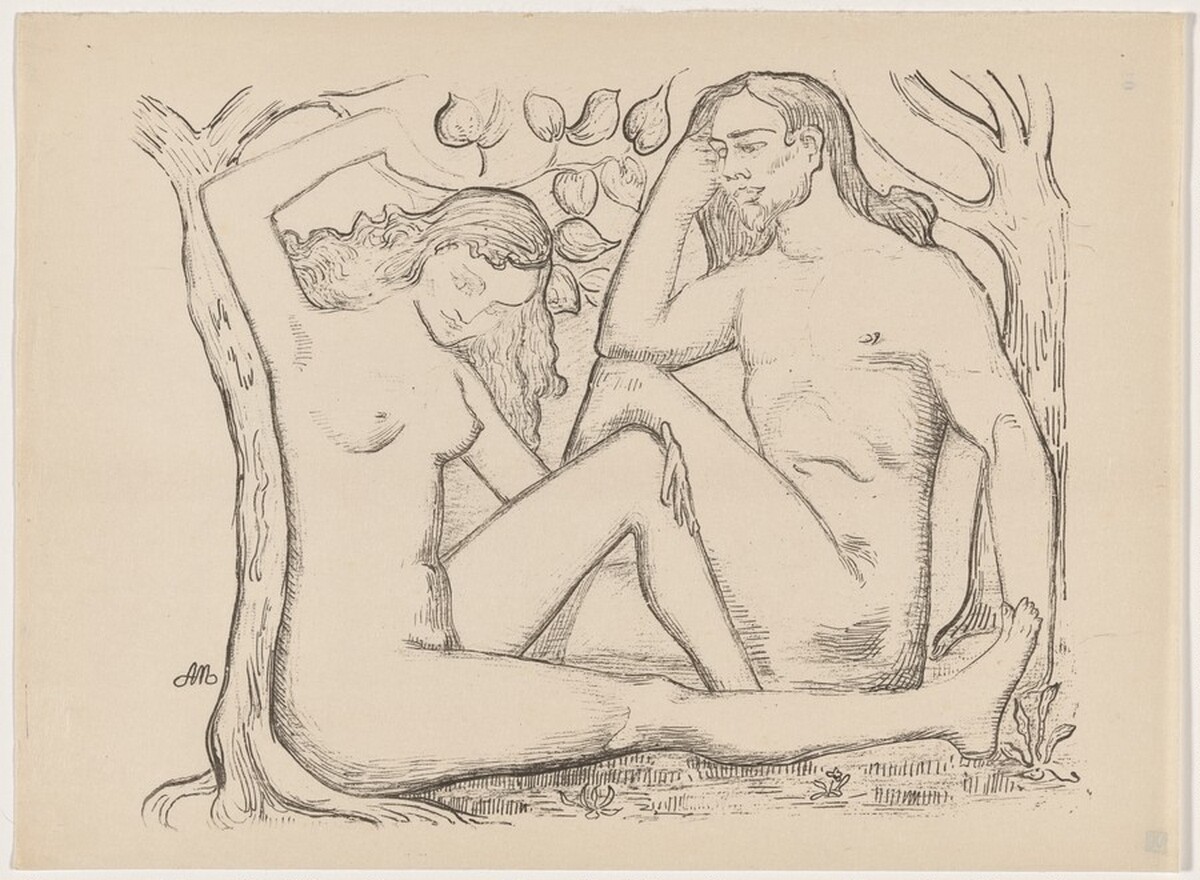 L'homme et la femme (Adam et Eve) by Aristide Maillol