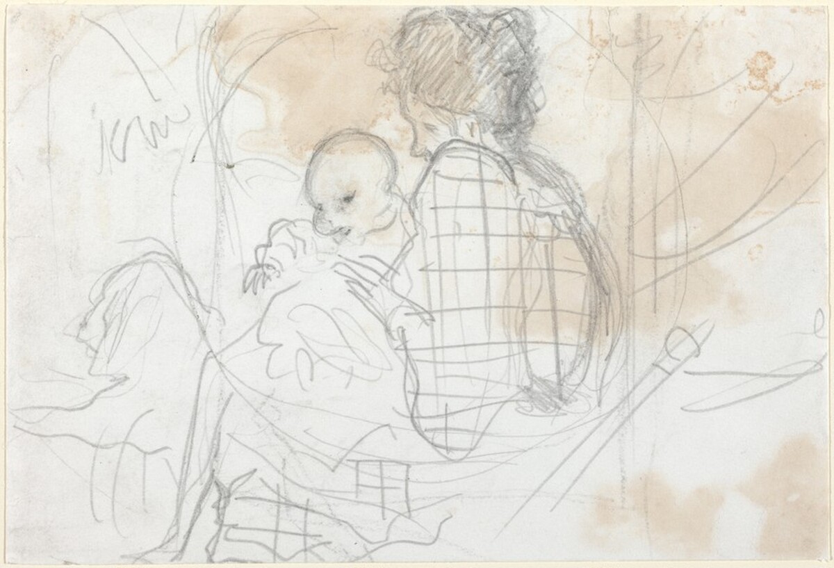 Study for "Scène de famille" by Pierre Bonnard