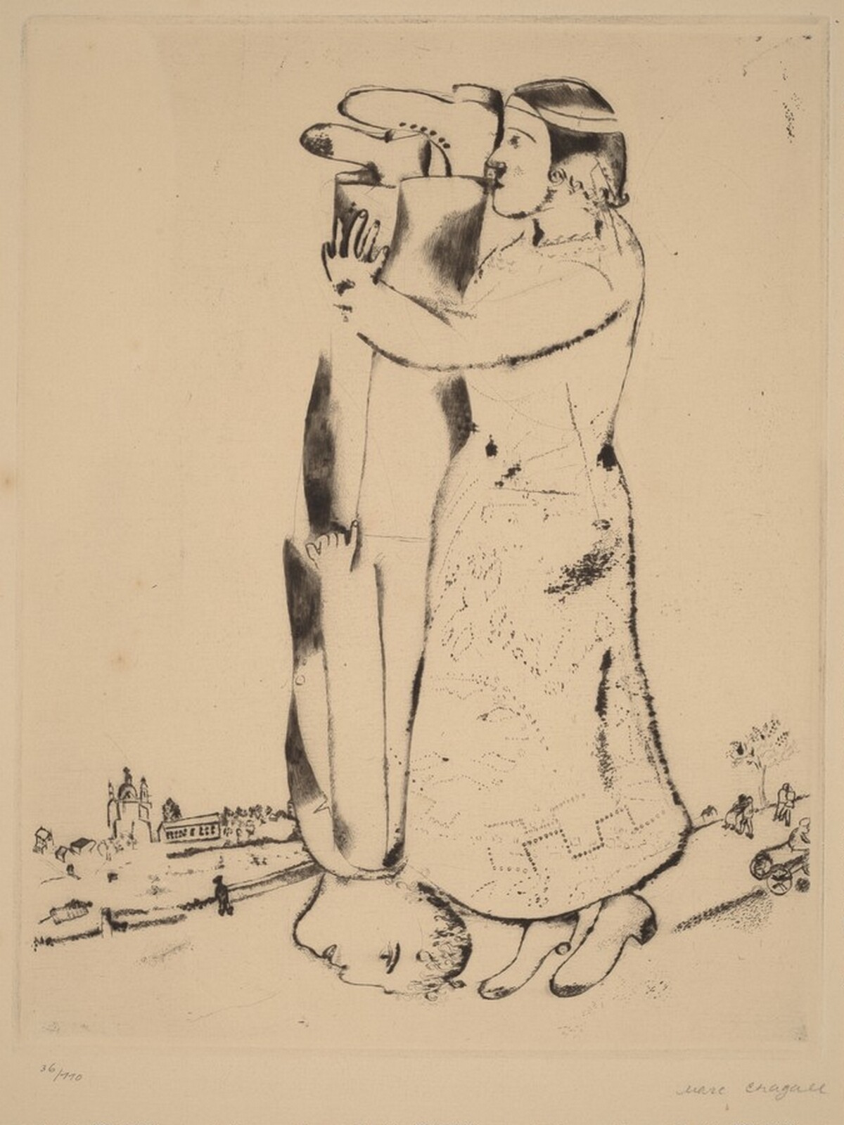 The Lovers by Marc Chagall