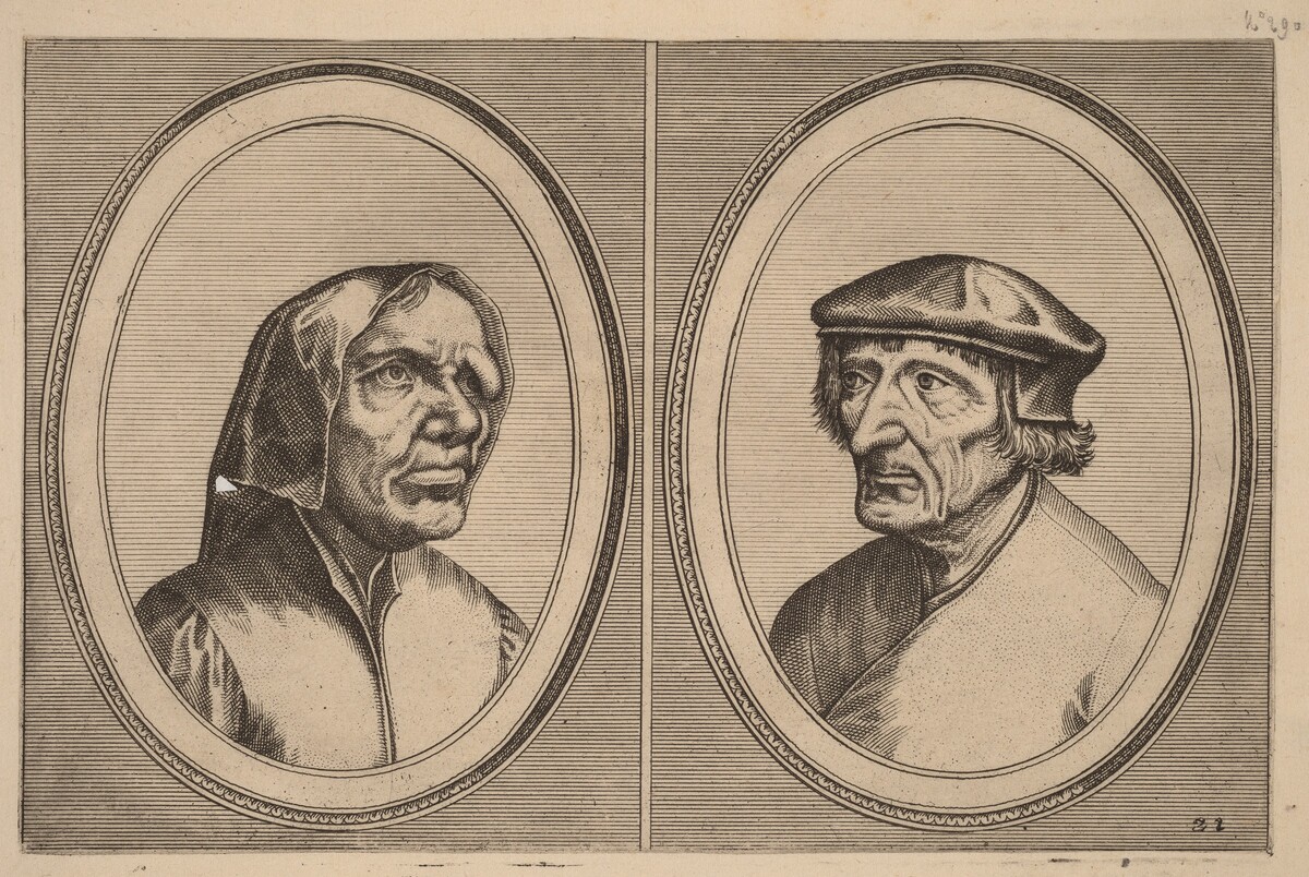 "Trijn Bulle-bacx" and "Voorsichtighe Oenne" by Johannes and Lucas van Doetechum after Pieter Bruegel the Elder