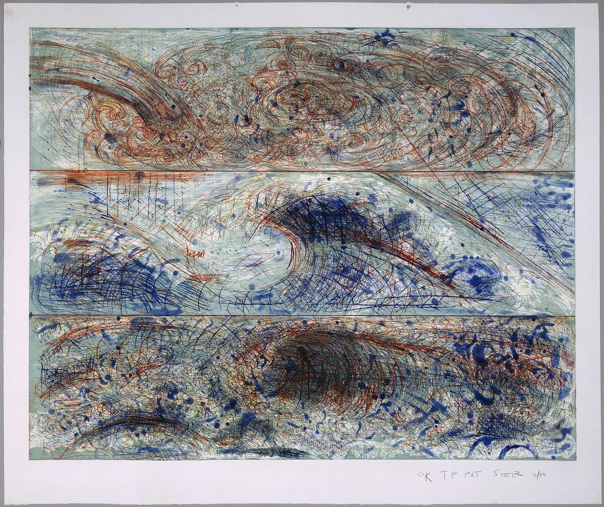 The Wave - From the Sea - After Leonardo by Pat Steir