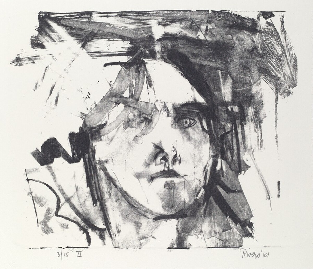 Head of an English Girl by Larry Rivers