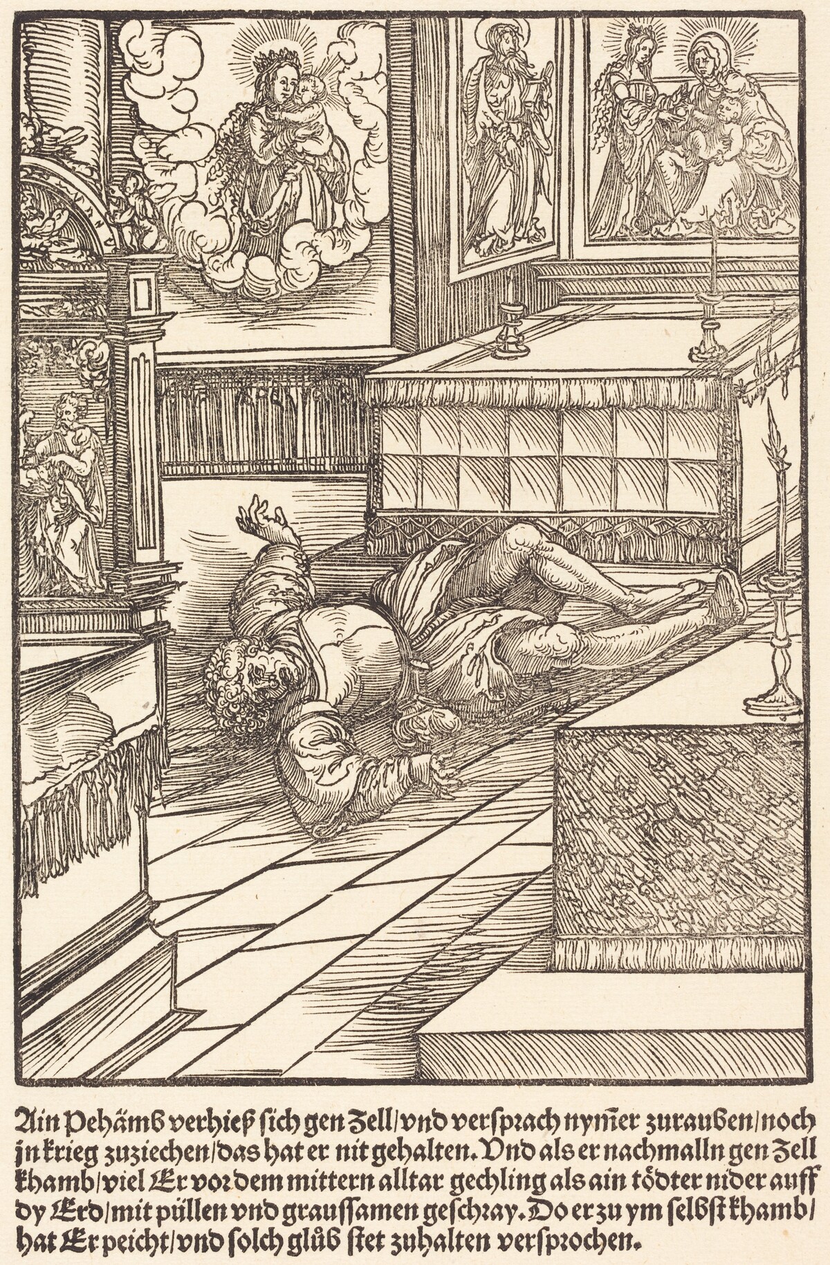 Ain Pehamss verheiss sich gen Zell ... by Master of the Miracles of Mariazell