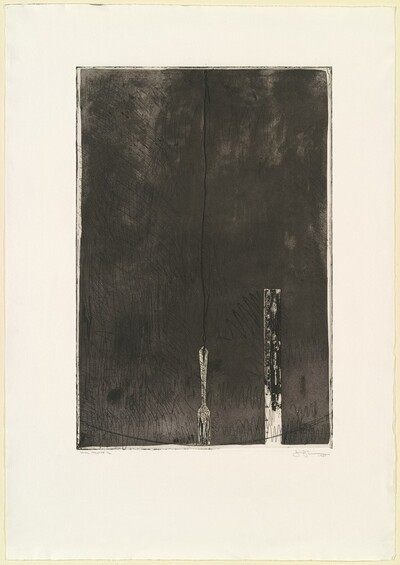 Untitled, Second State (Ruler and Fork) [trial proof]