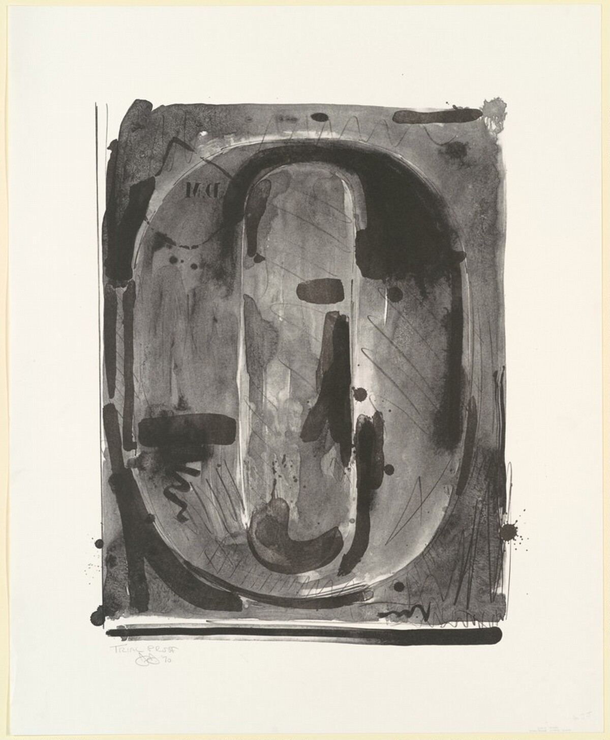 Figure 0 [trial proof] by Jasper Johns