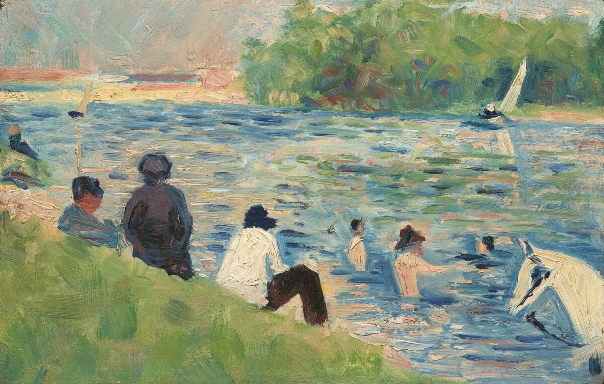 Bathers (Study for "Bathers at Asnières") by Georges Seurat