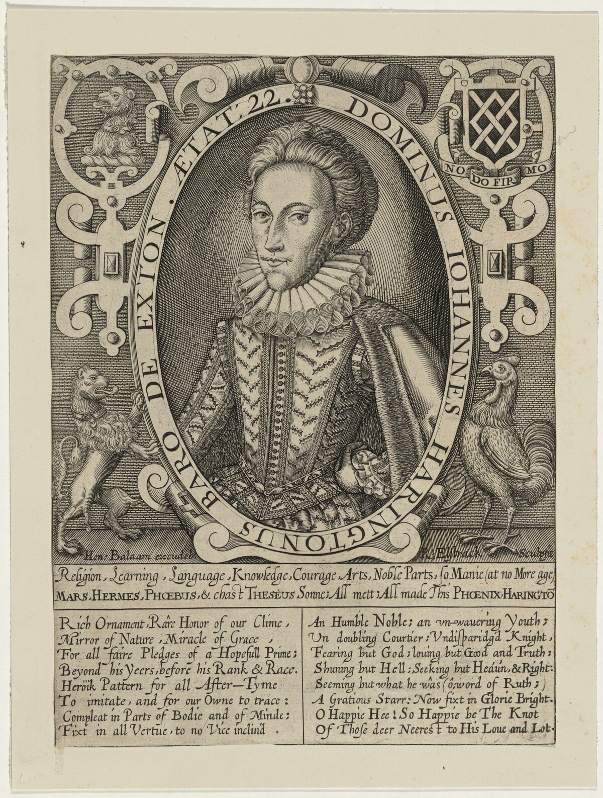 John, Lord Harrington of Exton by Renold Elstrack