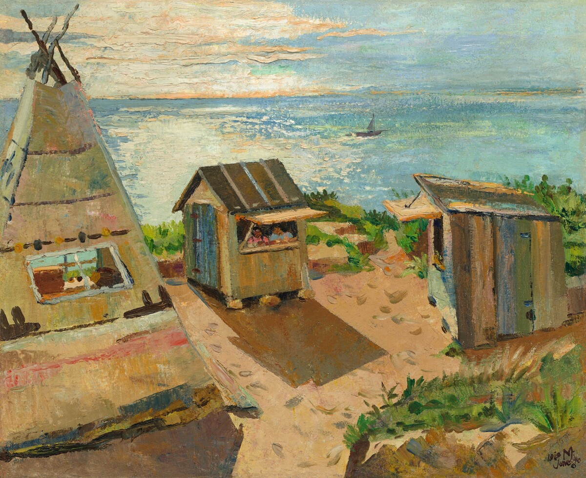 Indian Shops, Gay Head, Massachusetts by Lois Mailou Jones