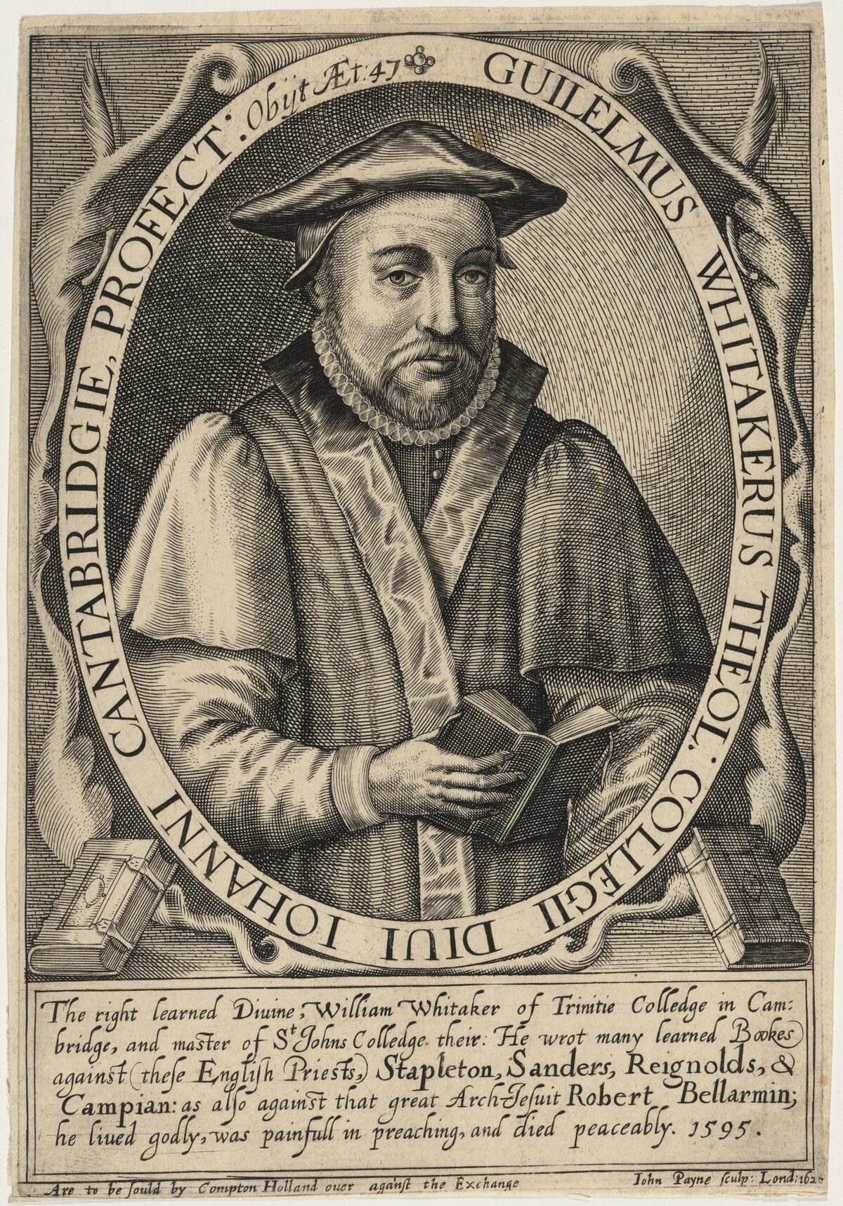 William Whitaker, Master of Saint John's College, Cambridge by John Payne