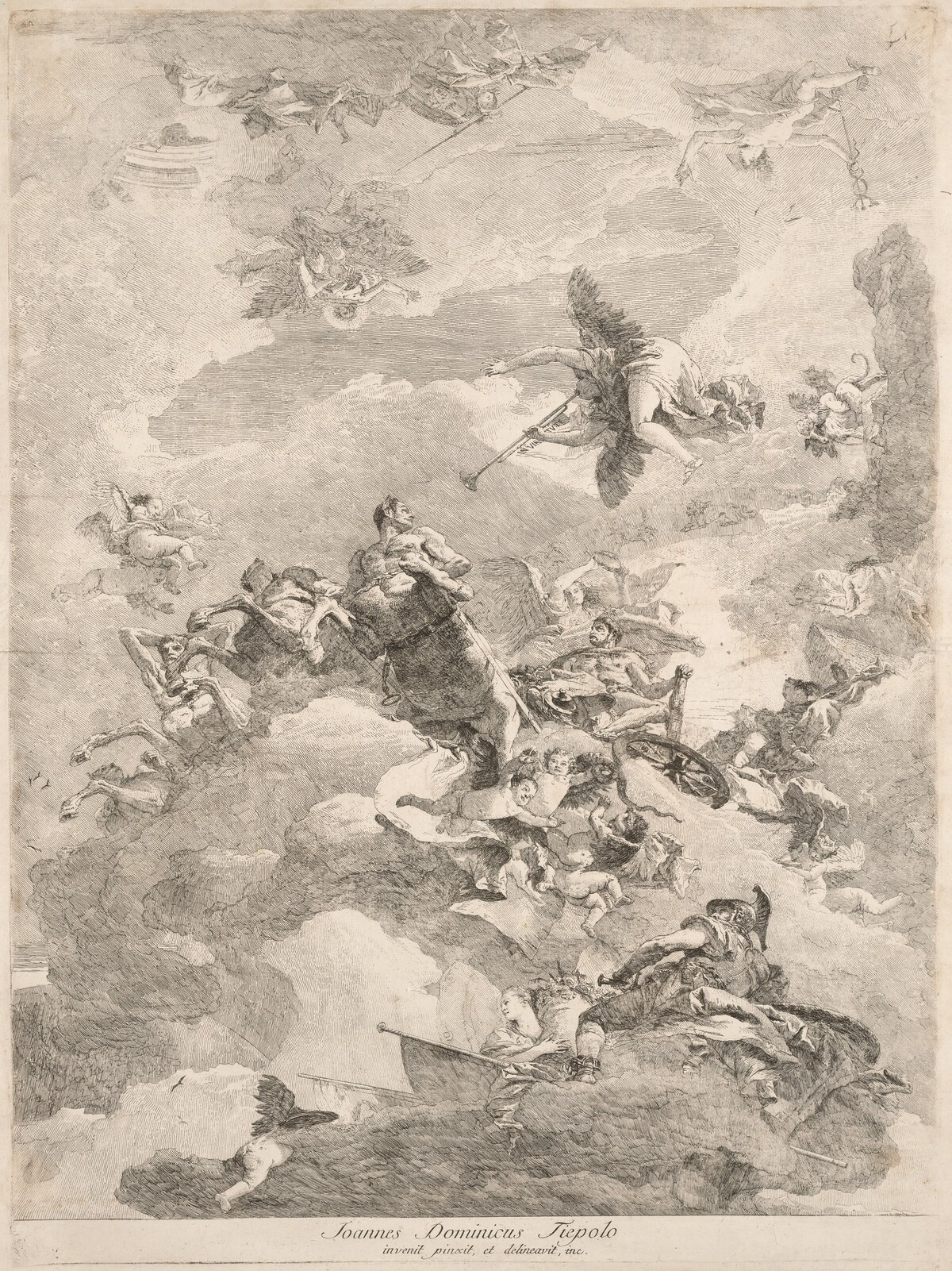 The Triumph of Hercules by Giovanni Domenico Tiepolo after Giovanni Battista Tiepolo