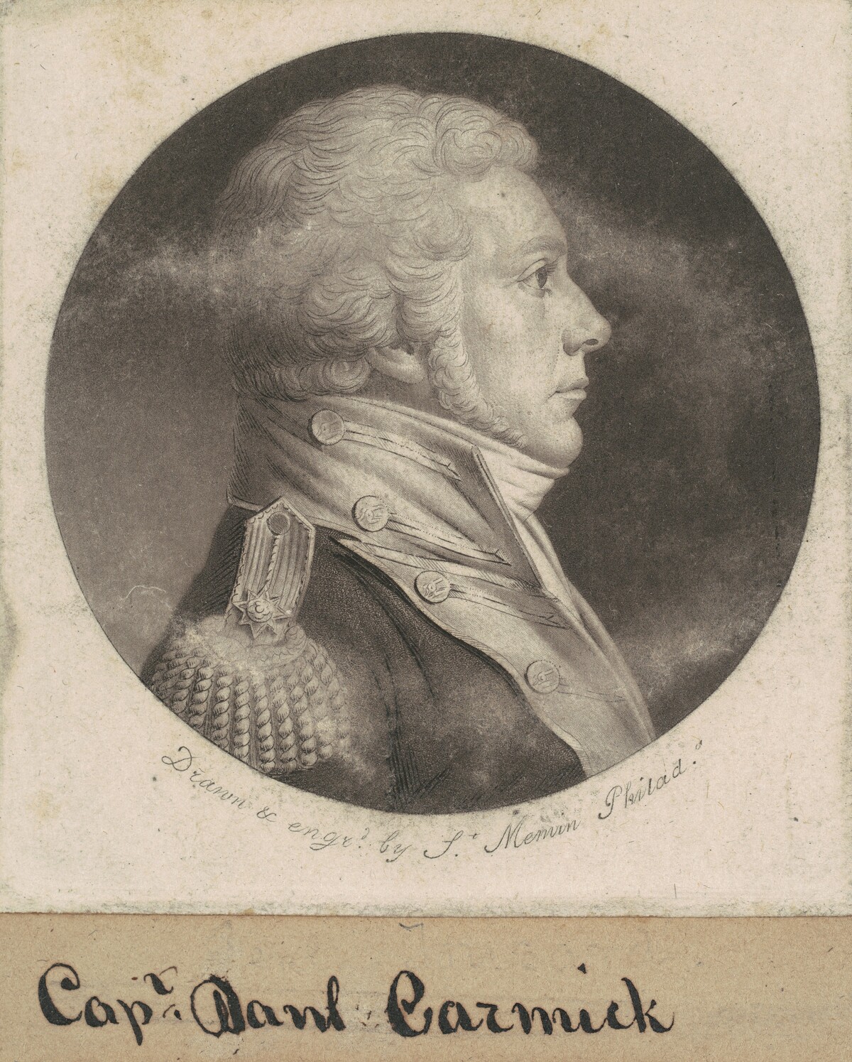 Anne-Louis de Tousard by Charles B. J. Févret de Saint-Mémin
