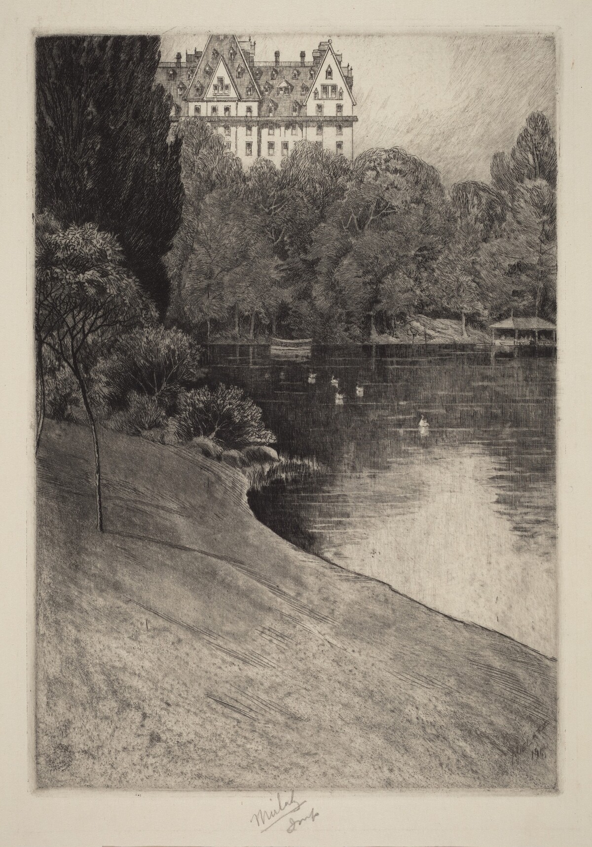 Bit of Central Park by Charles Frederick William Mielatz