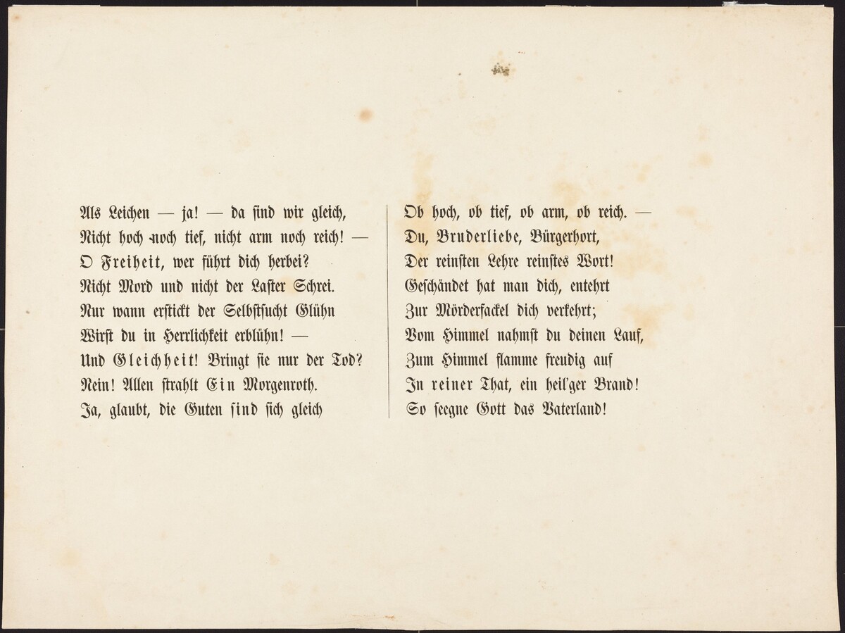 Auch ein Todtentanz: Text Page by Alfred Rethel
