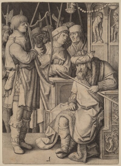 David Playing the Harp before Saul