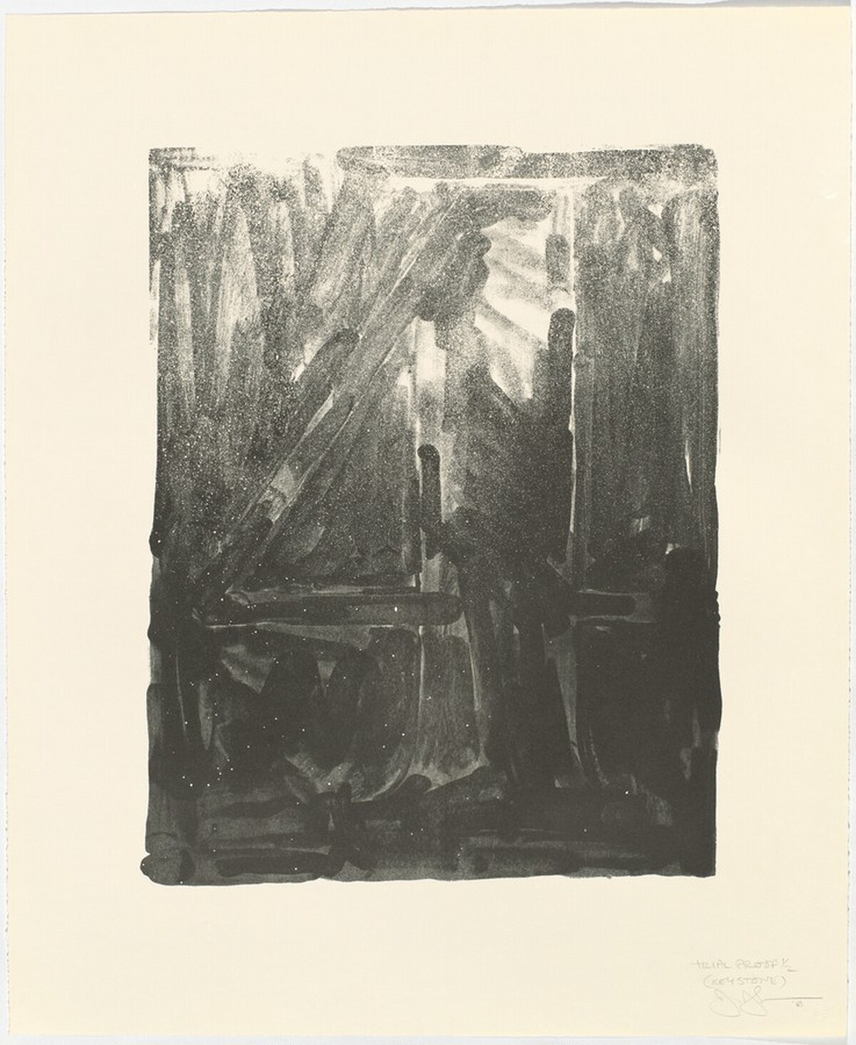 Figure 4 [trial proof] by Jasper Johns