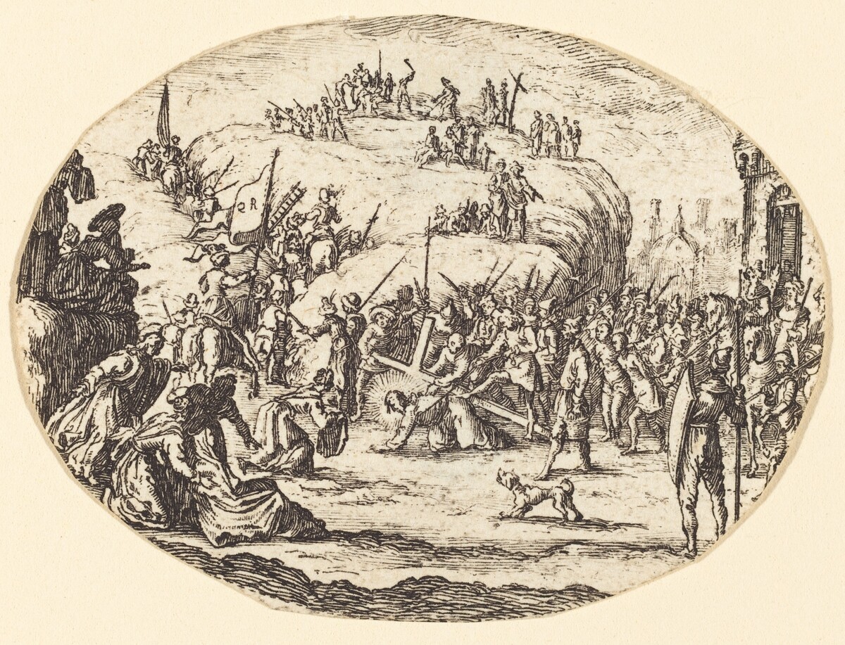 The Small Carrying of the Cross by after Jacques Callot
