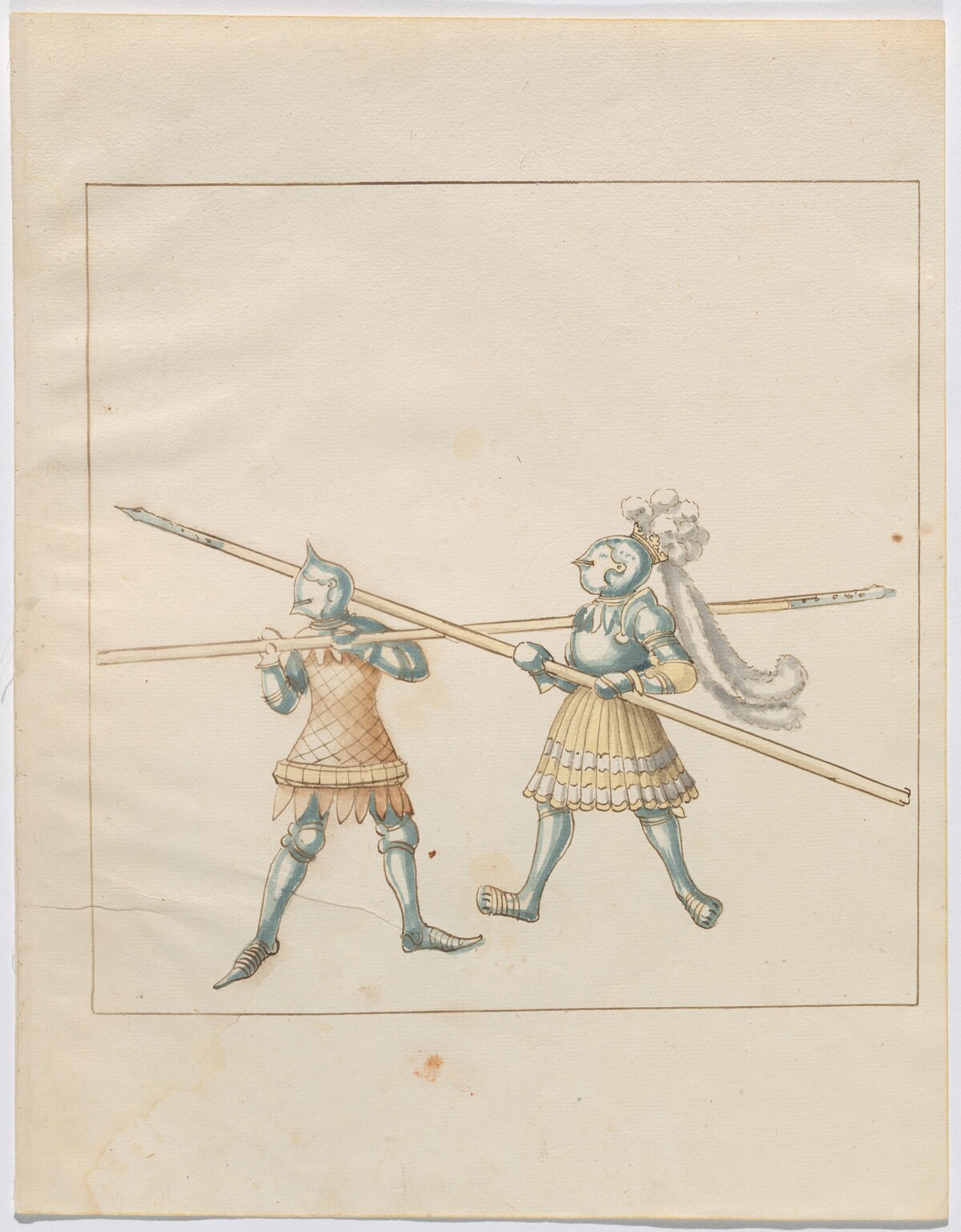 Foot Combat with Pikes by German 16th Century